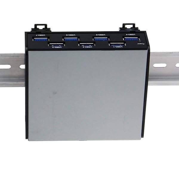 Sedna SEDNA USB 3.1 Gen 1 7 Port DIN-Rail Mounting Hub for Industrial Control and Server Cabinet Applications - View 3 of 4