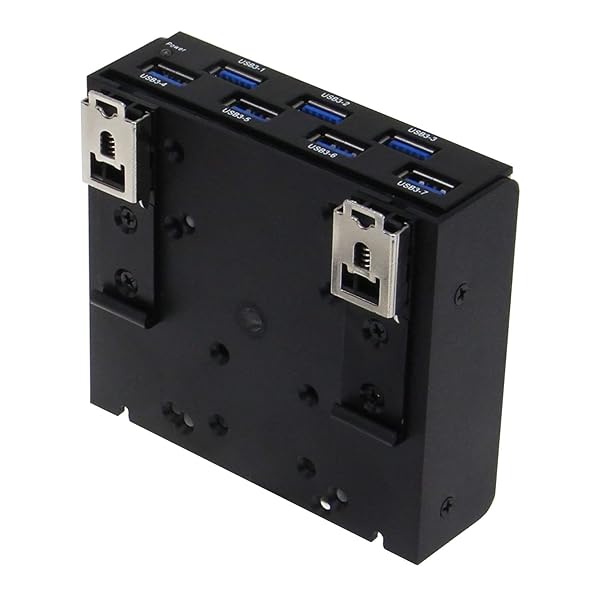 Sedna SEDNA USB 3.1 Gen 1 7 Port DIN-Rail Mounting Hub for Industrial Control and Server Cabinet Applications