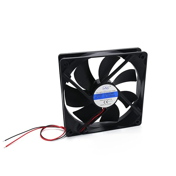 Othmro Othmro Brushless Cooling Radiators Case Fan Black 120mm 3PCS High Performance 12V 3.6W 0.3A for Efficient Cooling Solutions - View 6 of 8