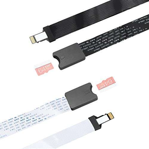 ELECTOP Flexible ELECTOP Micro SD Extension Cable - Compatible with GPS, Raspberry Pi, 3D Printers & More