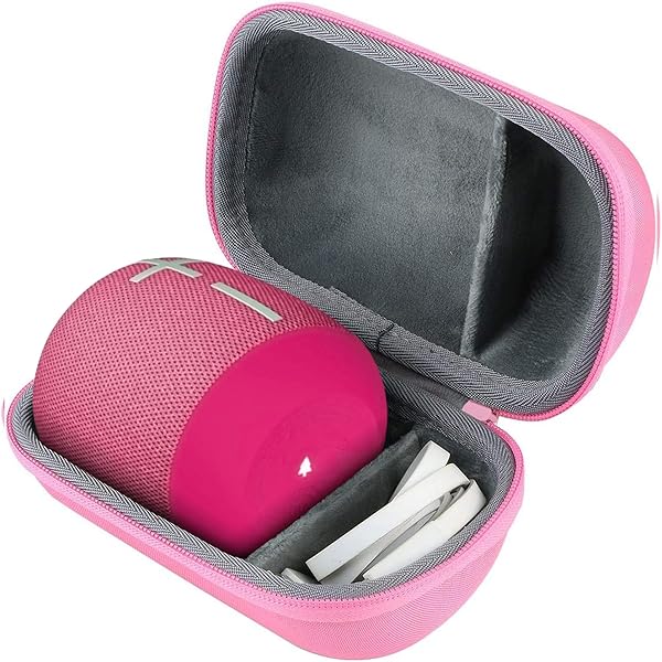 co2CREA co2CREA Hard Travel Case for Ultimate Ears WONDERBOOM 4 Play 3 2 Small Portable Bluetooth Speaker Pink Case - View 3 of 8