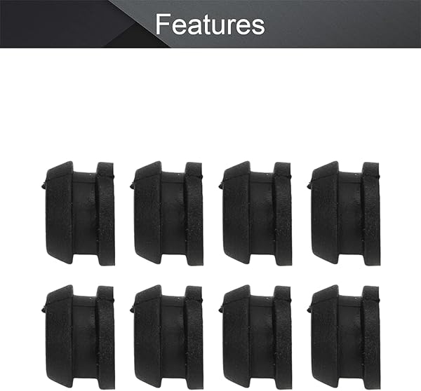 Fielect Fielect 50Pcs Rubber Grommets 6mm Inner Diameter Oil Resistant for Wiring and Cable Black Gaskets - View 5 of 7