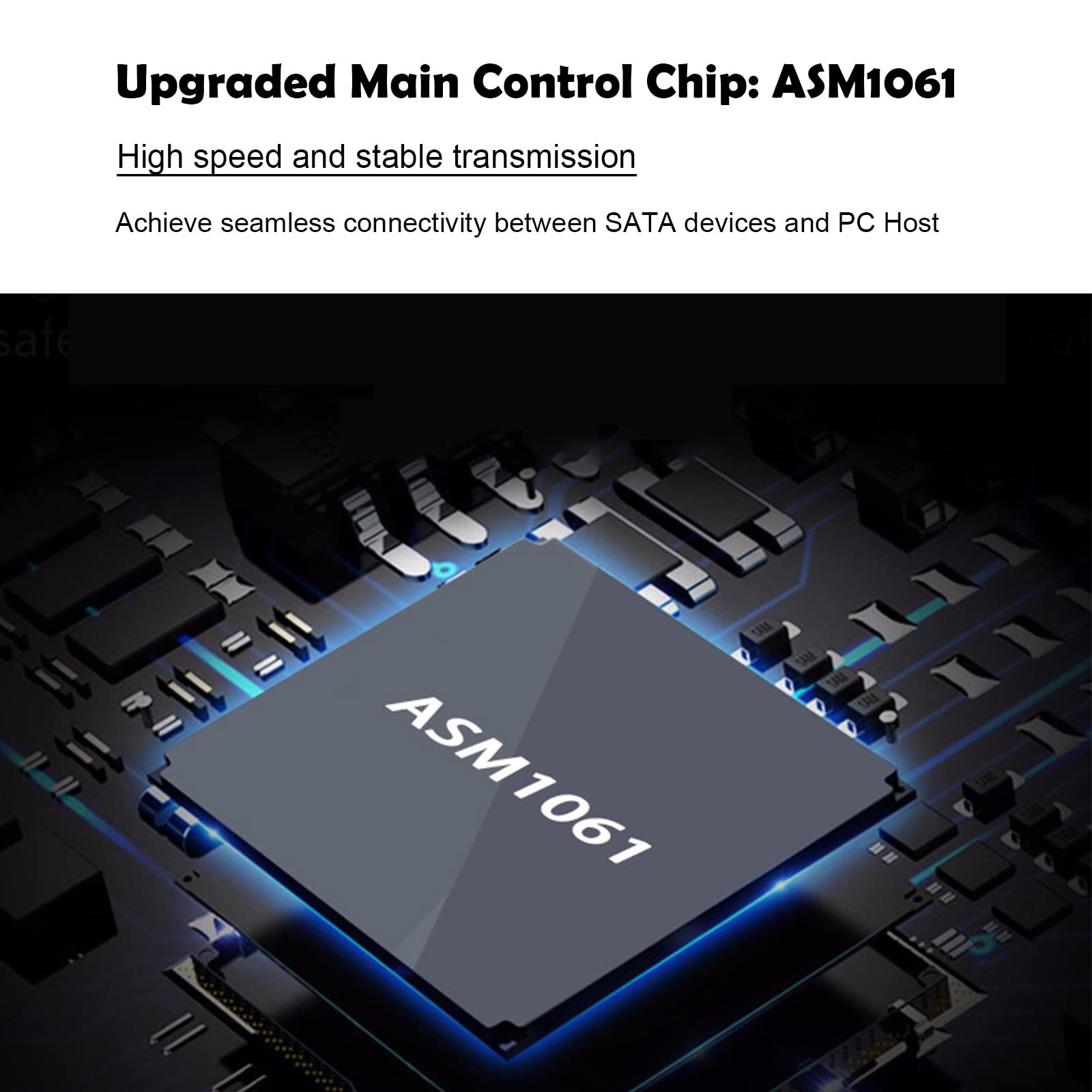 ASHATA PCIe SATA Card 2 Ports 6Gbps Expansion Card for SATA 3.0 Compatible with Windows Mac Linux Server 2003 and More - View 5 of 9