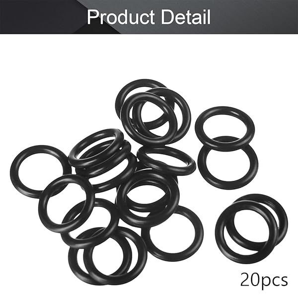 Othmro Othmro 20pcs Nitrile Rubber O-Rings 14mm OD 10mm ID 2mm Width for Reliable Metric Sealing Gasket - View 3 of 4