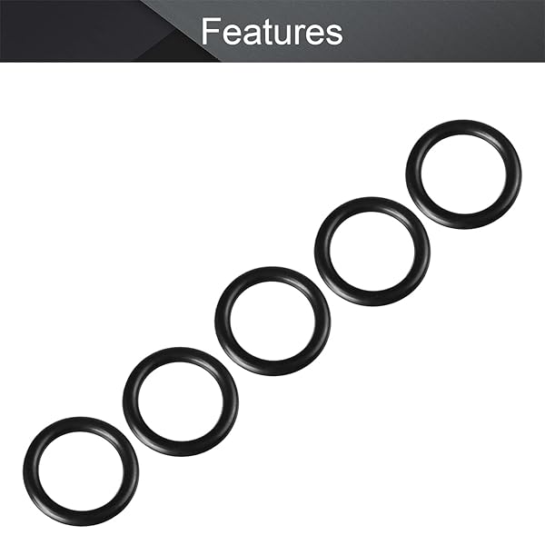 Othmro Othmro 20pcs Nitrile Rubber O-Rings 2mm Wire Dia 15mm OD Metric Washers for Oil Air Sealing Professional Plumbing Car Repair Black - View 4 of 8