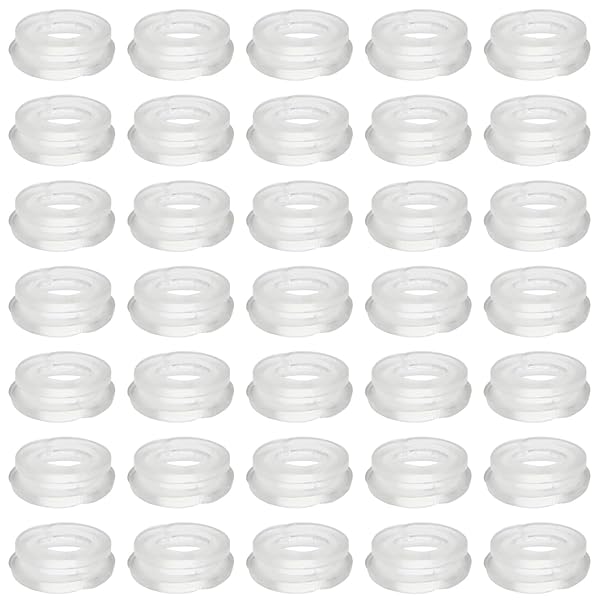 Fielect Fielect 1000Pcs Rubber Grommet 9mm Inner Dia Oil Resistant for Wiring Cable Transparent - View 6 of 7
