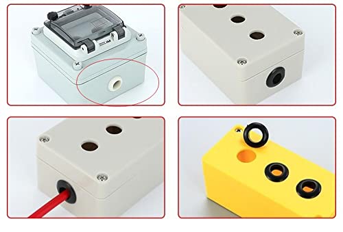 Fielect Fielect 1000Pcs Rubber Grommet 9mm Inner Dia Oil Resistant for Wiring Cable Transparent - View 7 of 7