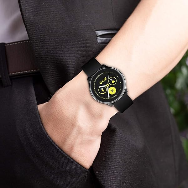 FINTIE Fintie 3 Pack Case for Samsung Galaxy Watch Active 40mm Premium TPU Screen Protector All-Around Bumper Cover Black Clear Silver - View 8 of 9