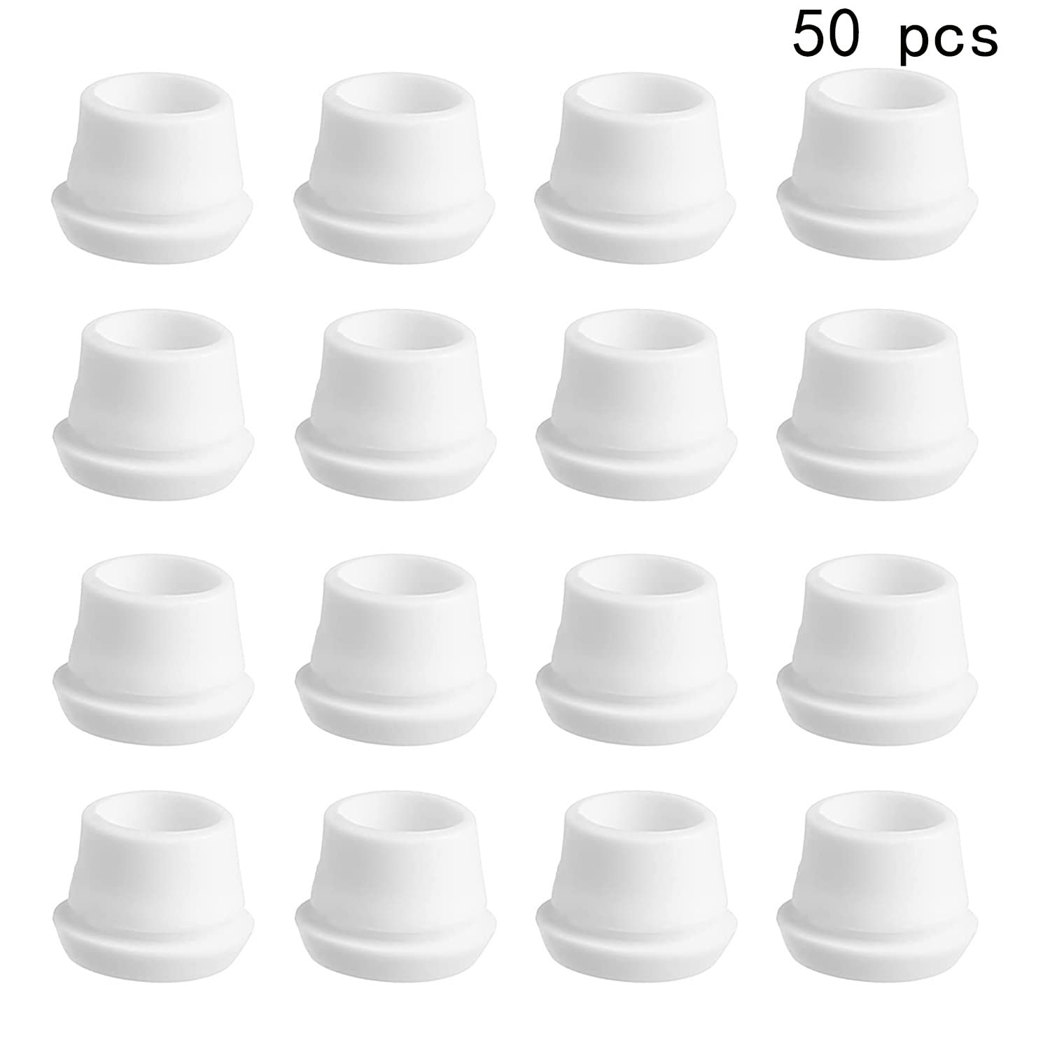 Fielect Fielect 50Pcs Rubber Grommets 7mm Inner Diameter Oil Resistant for Wiring and Cable Management White - View 5 of 7