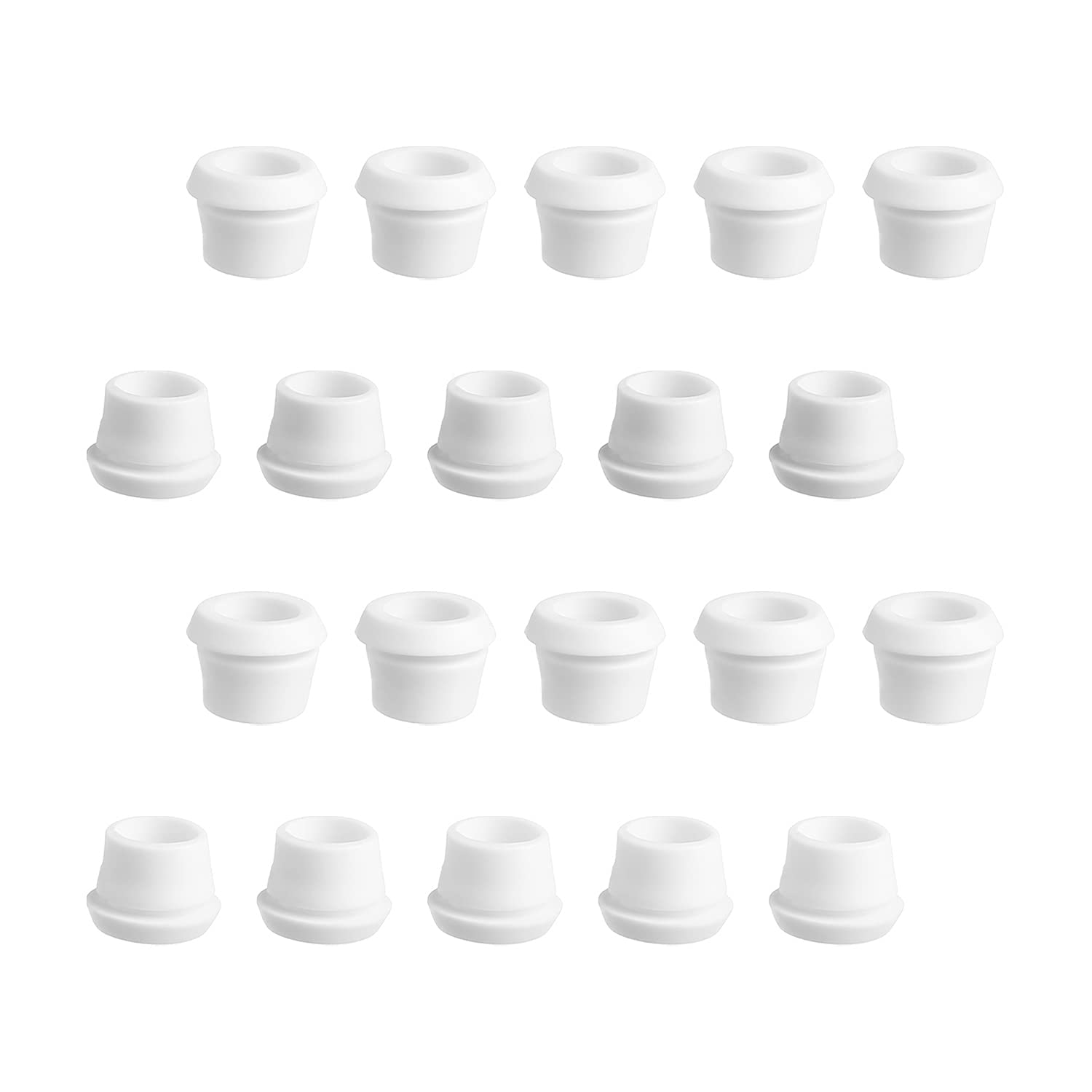 Fielect 50Pcs Rubber Grommets 7mm Inner Diameter Oil Resistant for Wiring and Cable Management White