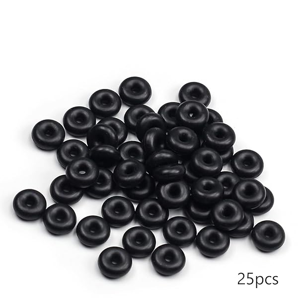 Othmro Othmro 250pcs Nitrile Rubber O-Rings 2mm Wire Dia 7mm OD for Oil Air Sealing Professional Plumbing Car Repair Black - View 3 of 7