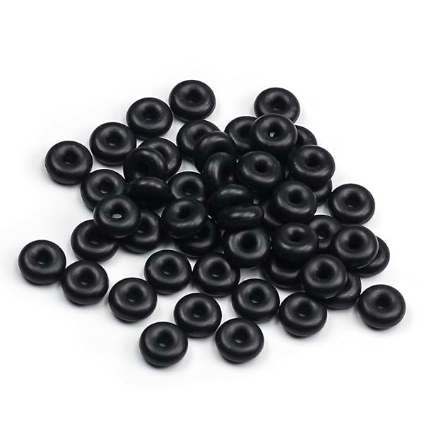 Othmro Othmro 250pcs Nitrile Rubber O-Rings 2mm Wire Dia 7mm OD for Oil Air Sealing Professional Plumbing Car Repair Black - View 6 of 7