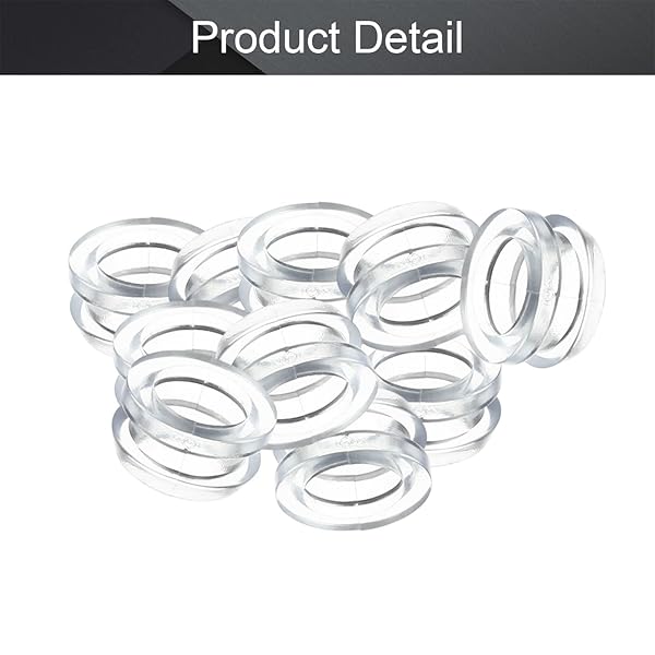 Fielect Fielect 50Pcs 8mm Rubber Grommets Oil Resistant for Wiring Cable Transparent - View 3 of 7