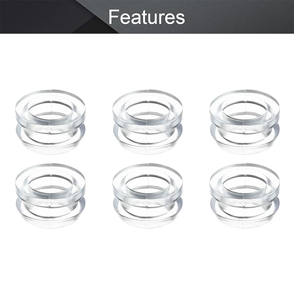 Fielect Fielect 50Pcs 8mm Rubber Grommets Oil Resistant for Wiring Cable Transparent - View 5 of 7