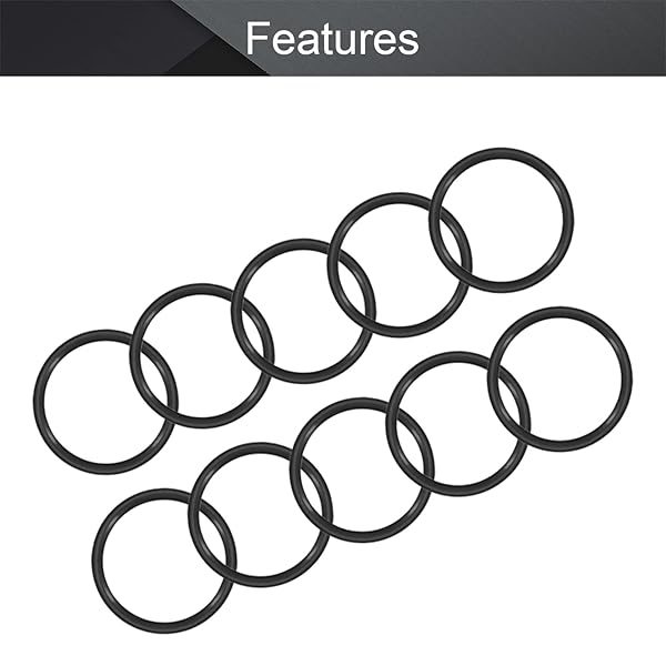 Othmro Othmro 10pcs Nitrile Rubber O-Rings 2mm Wire Dia 36mm OD Metric Washers for Oil Air Sealing Professional Plumbing Car Repair - View 3 of 9