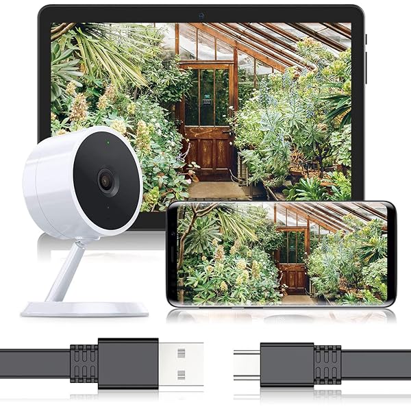 Itramax Itramax 30 FT Micro USB Power Cable 2 Pack Flat Charger for Wyze Cam V3 V4 Yi Cam Nest Cam Blink Mini XT Arlo Q Zmodo - View 9 of 9