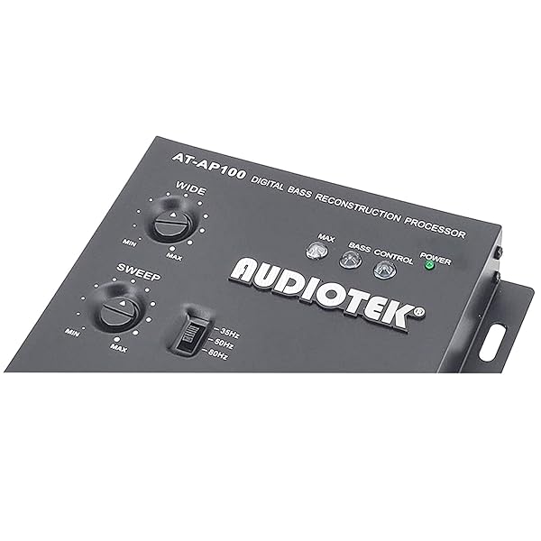 AUDIOTEK Audiotek AT-AP100 Car Audio Digital Bass Processor and Sound Restoration Crossover for Subwoofer Tuners with Bass Knob Input 15V RMS - View 3 of 7