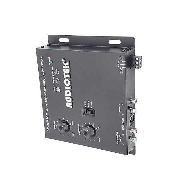 AUDIOTEK Audiotek AT-AP100 Car Audio Digital Bass Processor and Sound Restoration Crossover for Subwoofer Tuners with Bass Knob Input 15V RMS - View 4 of 7