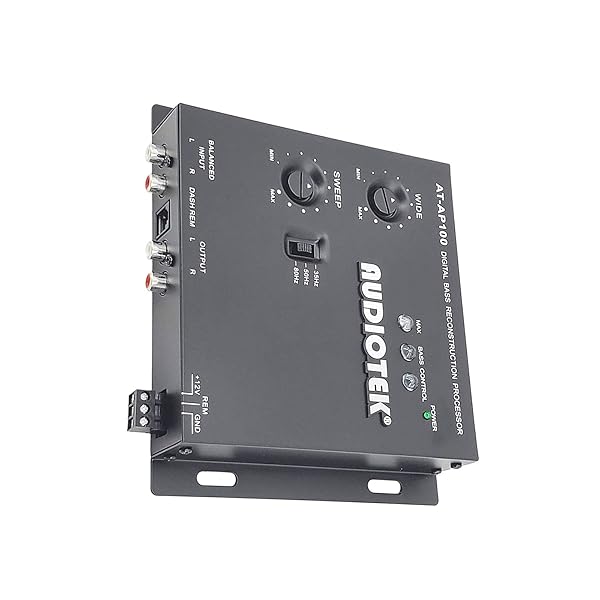 AUDIOTEK Audiotek AT-AP100 Car Audio Digital Bass Processor and Sound Restoration Crossover for Subwoofer Tuners with Bass Knob Input 15V RMS - View 5 of 7