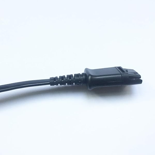 ezonpinzv RJ9 to QD Adapter Cable for Plantronics M12 & Cisco 7940-7975 Headsets - Quick Disconnect Coil Cord - View 7 of 9
