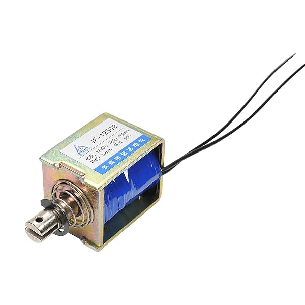 Fielect Fielect DC 12V 3A 60N Push Pull Solenoid Electromagnet 10mm Stroke Open Frame Linear Motion JF-1250B-12V