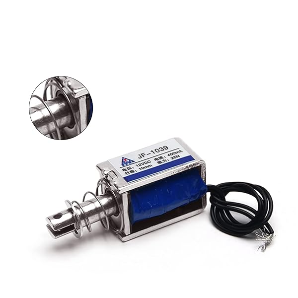 Fielect Fielect DC 12V 25N Pull Type Solenoid Electromagnet 10mm Stroke Open Frame Linear Motion JF-1039-12V - View 6 of 9