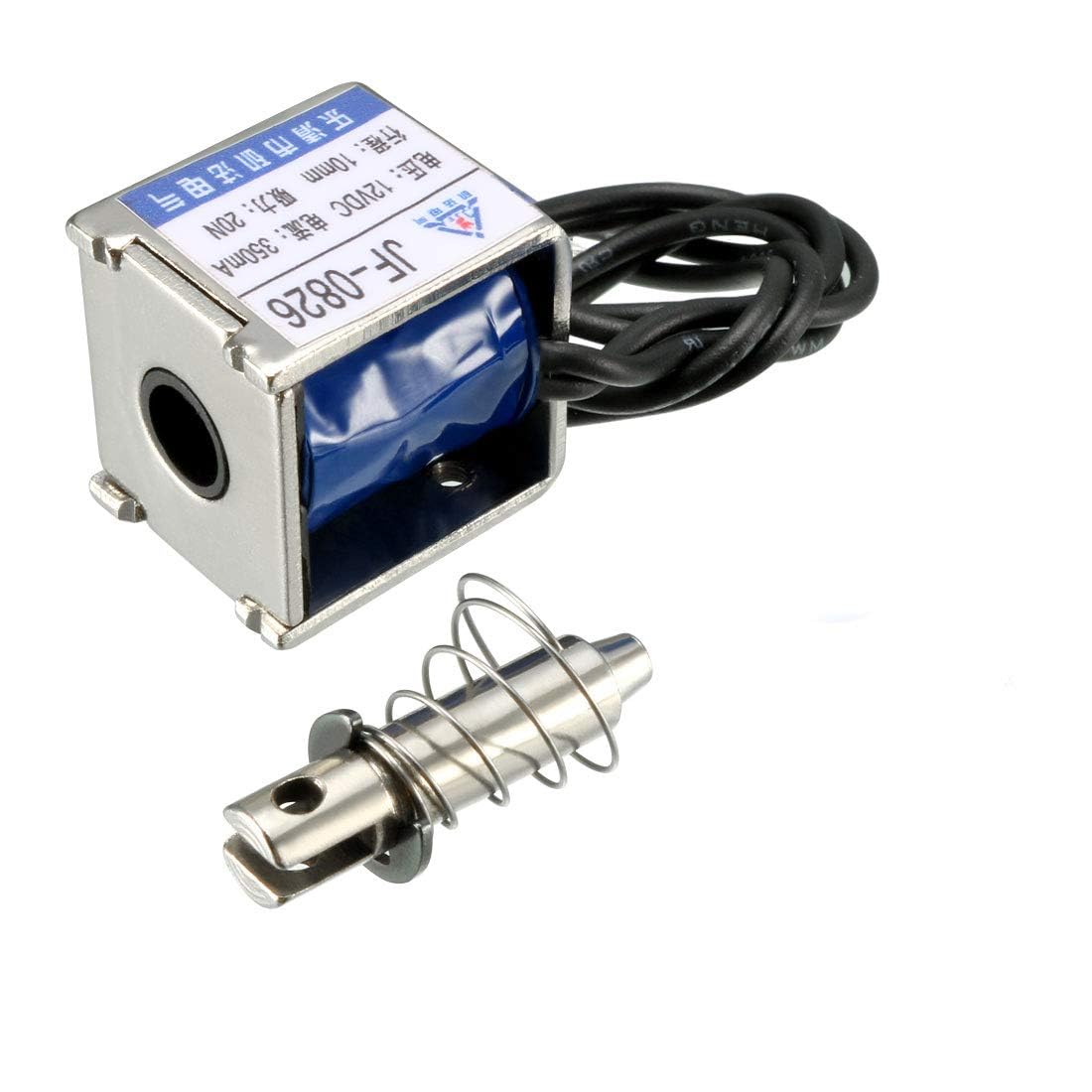Fielect Fielect DC 12V 2A 20N 10mm Stroke Pull Type Solenoid Electromagnet Open Frame Linear Motion JF-0826-12V - View 4 of 9