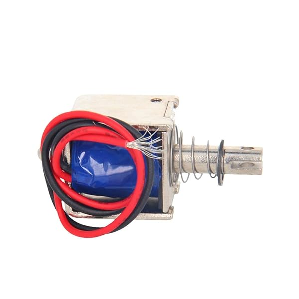 Fielect Fielect DC 6V 20N Push Pull Solenoid Electromagnet 2A 12W 10mm Stroke Open Frame Linear Motion JF-0826B-6V - View 6 of 7