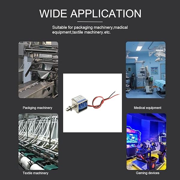 Fielect Fielect DC 6V 20N Push Pull Solenoid Electromagnet 2A 12W 10mm Stroke Open Frame Linear Motion JF-0826B-6V - View 7 of 7