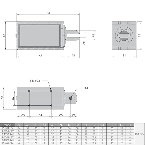 Fielect Fielect DC 12V 25N Push Pull Solenoid Electromagnet 10mm Stroke Open Frame Linear Motion JF-1040B-12V - View 3 of 7