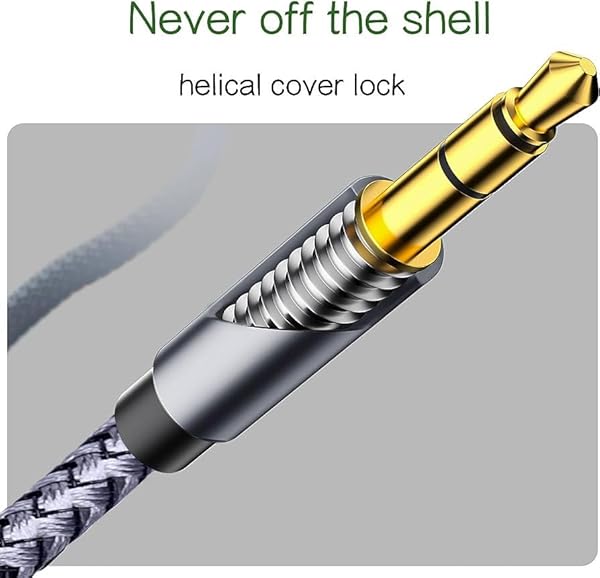 Ruaeoda Ruaeoda 3.5mm to 2RCA Cable 6 Feet Braided AUX to 2Male 2RCA Audio Stereo Y Splitter Double Shielded for Audiophiles - View 4 of 7