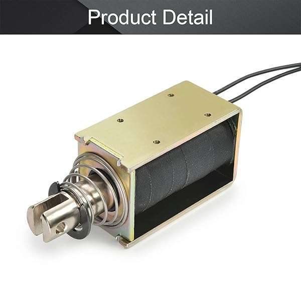 Fielect Fielect DC 12V 0.5A Solenoid Electromagnet - 10mm Stroke Push Pull Linear Motion JF-1264B-12V - View 6 of 7