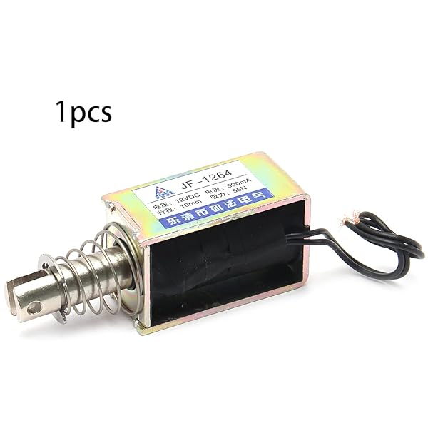 Fielect Fielect DC 12V 2.5A 55N Pull Type Solenoid Electromagnet 10mm Stroke Open Frame Linear Motion JF-1264-12V - View 6 of 7