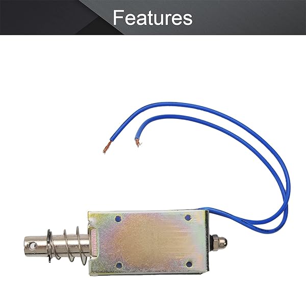 Fielect Fielect DC 24V 42N 10mm Stroke Push Pull Solenoid Electromagnet Open Frame Linear Motion JF-1253B 24V - View 3 of 5