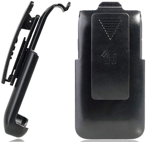 Nakedcellphone Holster for Alcatel Smartflip Go Flip 3 Nakedcellphone Black Rotating Belt Clip Holder Case with Kickstand - View 2 of 9