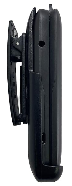 Nakedcellphone Holster for Alcatel Smartflip Go Flip 3 Nakedcellphone Black Rotating Belt Clip Holder Case with Kickstand - View 5 of 9