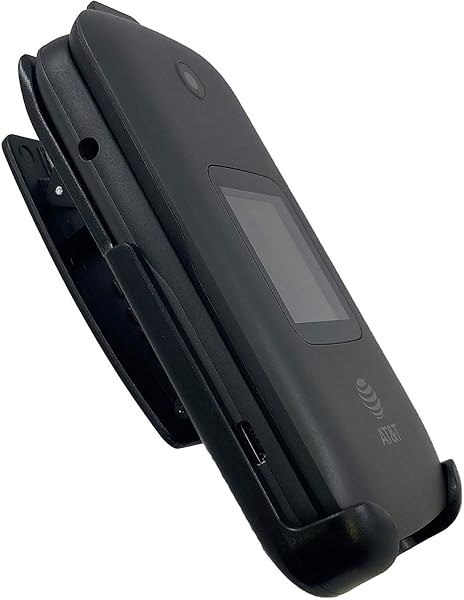 Nakedcellphone Holster for Alcatel Smartflip Go Flip 3 Nakedcellphone Black Rotating Belt Clip Holder Case with Kickstand - View 6 of 9