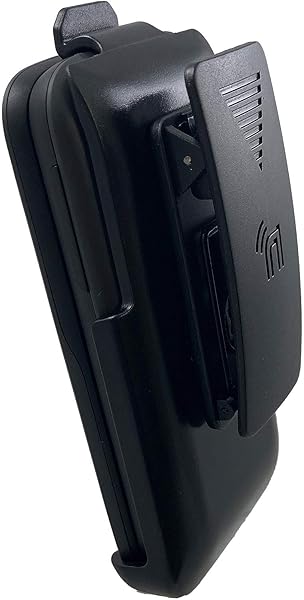 Nakedcellphone Holster for Alcatel Smartflip Go Flip 3 Nakedcellphone Black Rotating Belt Clip Holder Case with Kickstand - View 8 of 9