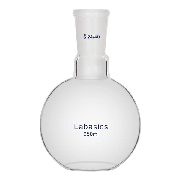 Labasics Labasics 250ml Single Neck Flat Bottom Boiling Flask with 24/40 Standard Taper Outer Joint