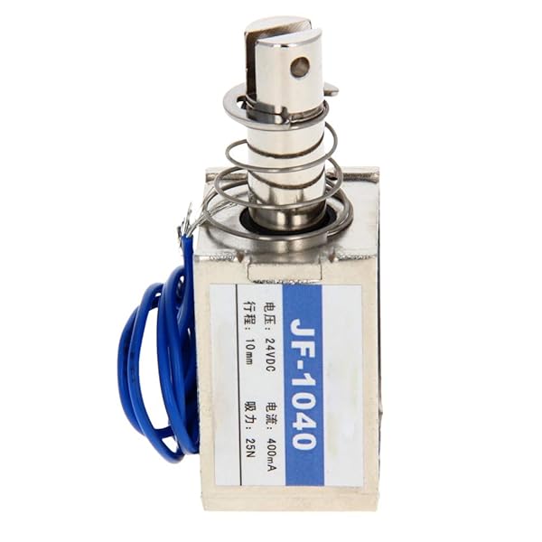 Fielect Fielect DC 24V 25N Push Pull Solenoid Electromagnet 10mm Stroke Open Frame Linear Motion JF-1040-24V 1Pcs - View 9 of 9