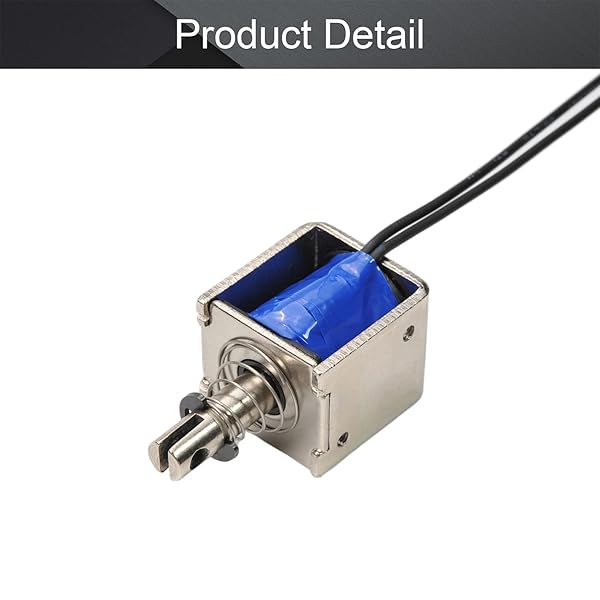 Fielect Fielect DC 12V 20N Push Pull Solenoid Electromagnet 10mm 2A Open Frame Linear Motion JF-0826B-12V - View 4 of 5