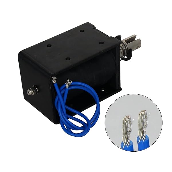 Fielect Fielect DC 12V 80N 10A Push Pull Solenoid Electromagnet Open Frame Linear Motion JF-1683B-12V - View 3 of 6