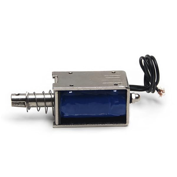 Fielect Fielect DC 12V 42N Push Pull Solenoid Electromagnet 1.5A 10mm Open Frame Linear Motion Device - View 4 of 8