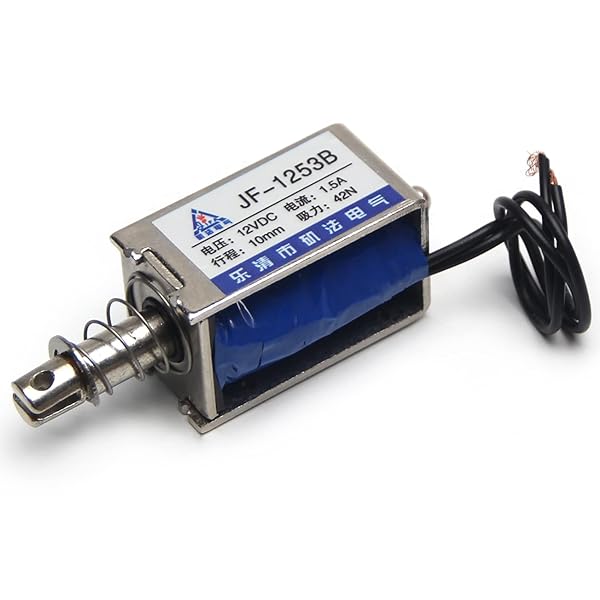 Fielect Fielect DC 12V 42N Push Pull Solenoid Electromagnet 1.5A 10mm Open Frame Linear Motion Device - View 6 of 8