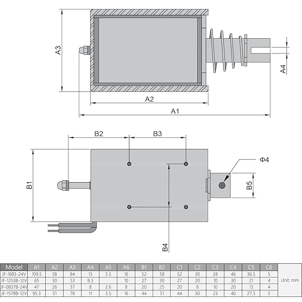 Fielect Fielect DC 12V 42N Push Pull Solenoid Electromagnet 1.5A 10mm Open Frame Linear Motion Device - View 7 of 8