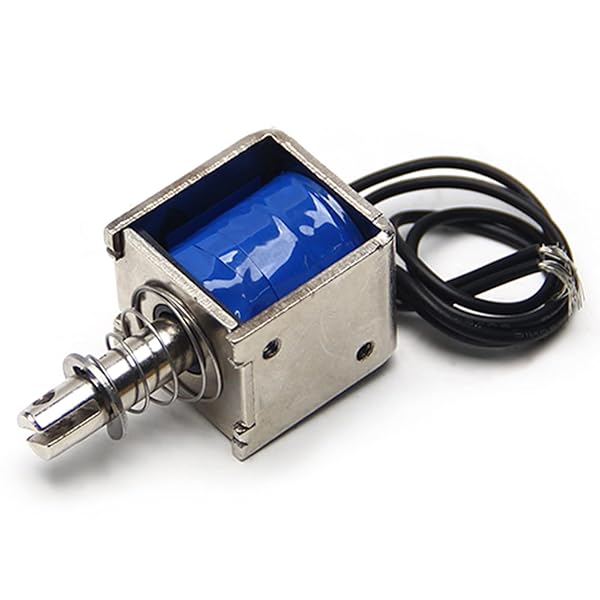 Fielect Fielect DC 12V 150g Push Type Solenoid Electromagnet 10mm Stroke Open Frame Linear Motion JF-0826-12V