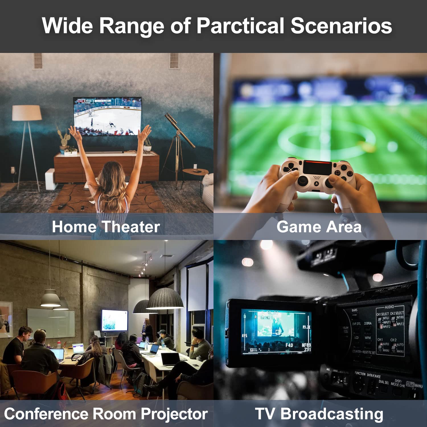 Postta Postta 100 Feet HDMI Cable 4K HDMI 2.0 with Signal Booster Supports 4K 3D 1080P Ethernet Audio Return Black Orange - View 6 of 9