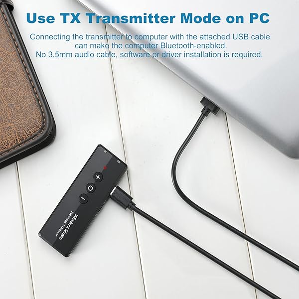 Isobel Isobel Bluetooth 5.3 3-in-1 Transmitter Receiver: Upgrade Your TV & Audio Experience - View 4 of 9
