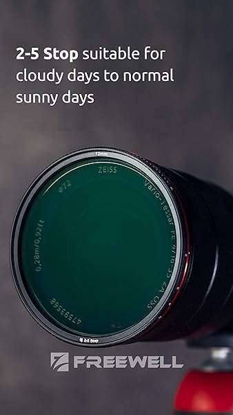 FREEWELL Freewell 82mm Hard Stop Variable ND Filter: 2-5 Stop for Perfect Daylight Shooting - View 4 of 6