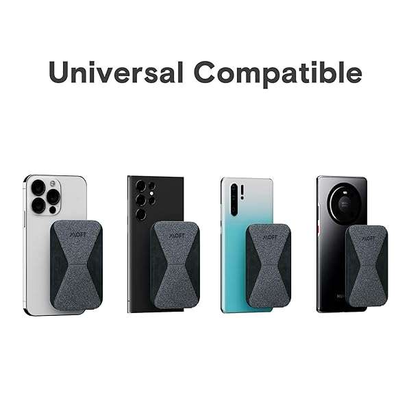 MOFT MOFT Phone Stand with 3M Adhesive - Slim Wallet Stand for iPhone & Android | 2 Viewing Angles in Starry Grey - View 5 of 7